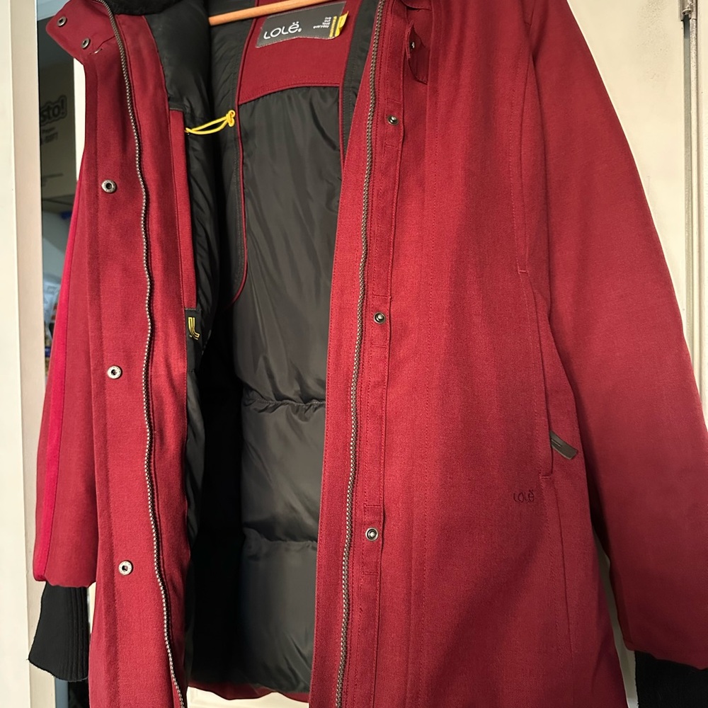 Lle Size Medium Red Winter Down Jacket - image 7